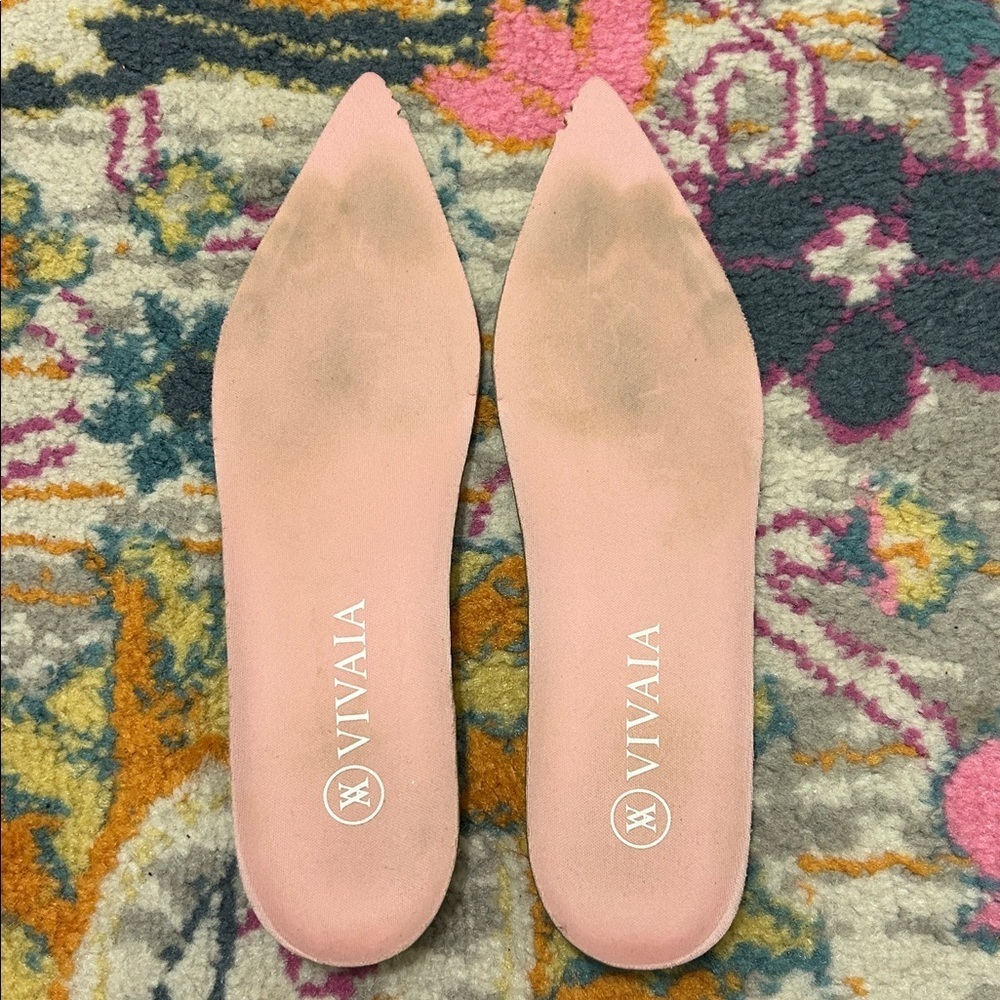 VIVAIA Pointed-Toe Flats Ena 2.0 Pink Embroidered Horsebit Size EU 37, US 6.5 - Picture 13 of 16